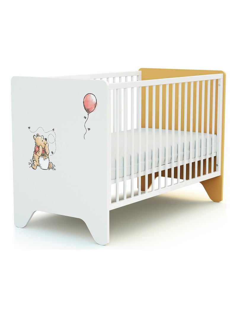 Lit bébé en bois DISNEY Exploring Winnie Jaune - Kiabi