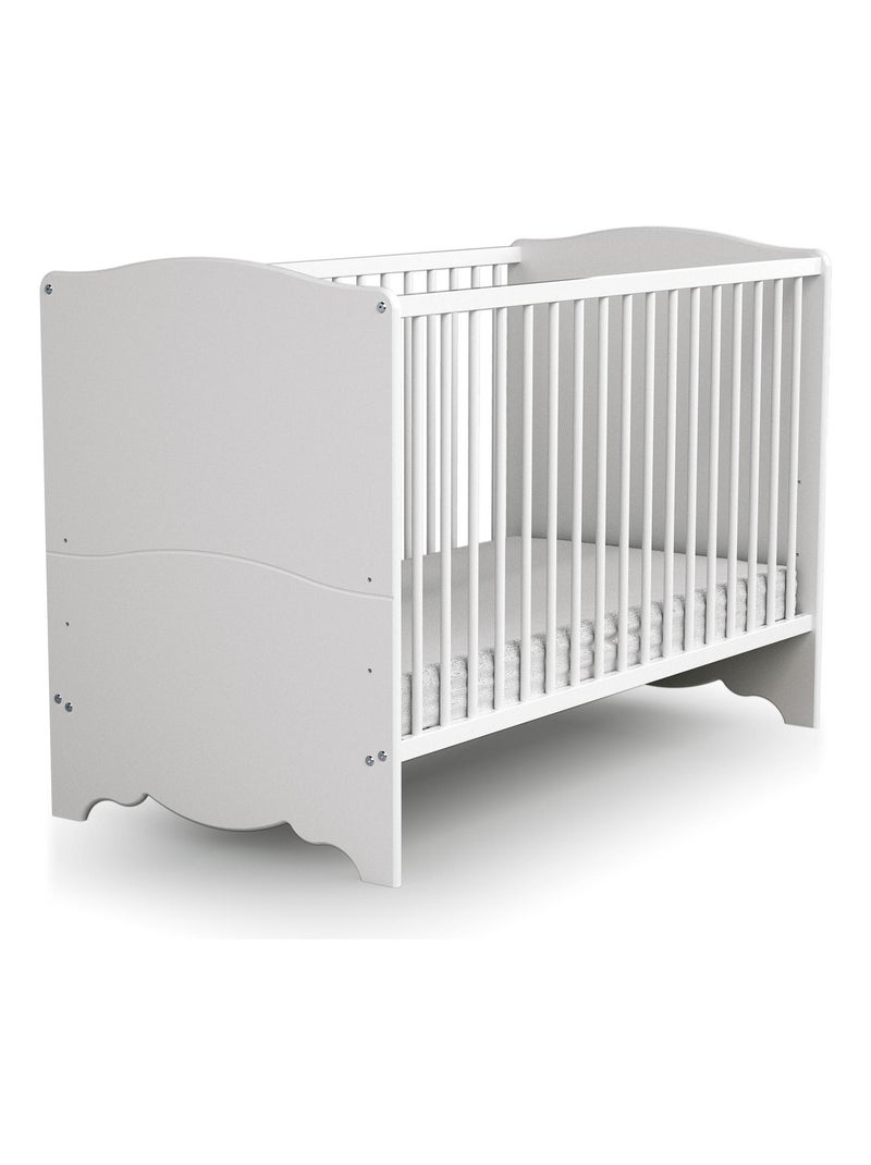 Lit bébé en bois MARELLE Blanc - Kiabi