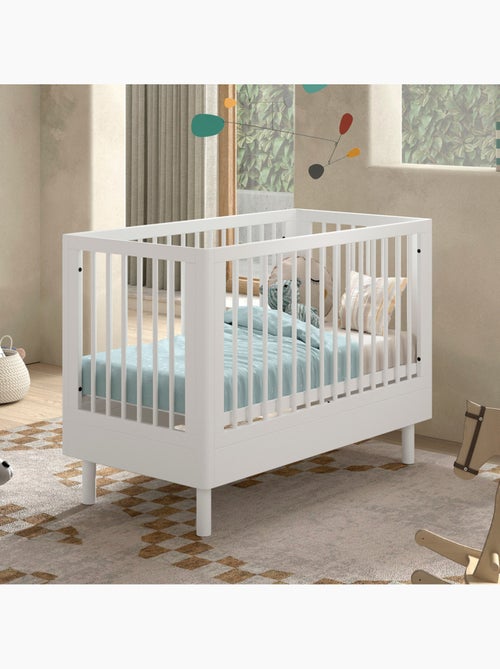 Lit bébé en hêtre massif  AUBANE - Kiabi