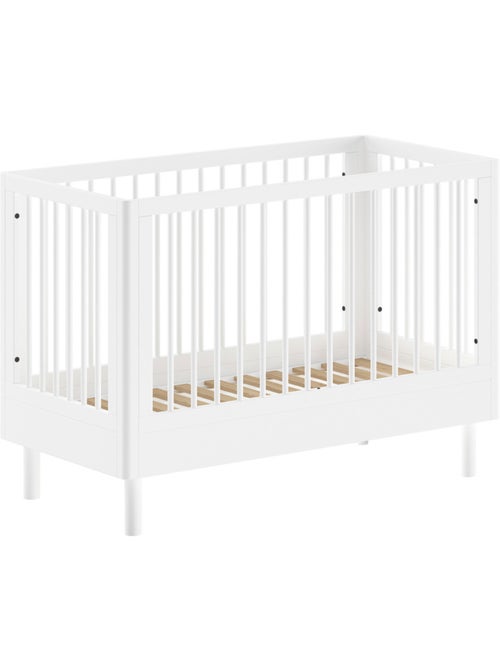 Lit bébé en hêtre massif  AUBANE - Kiabi