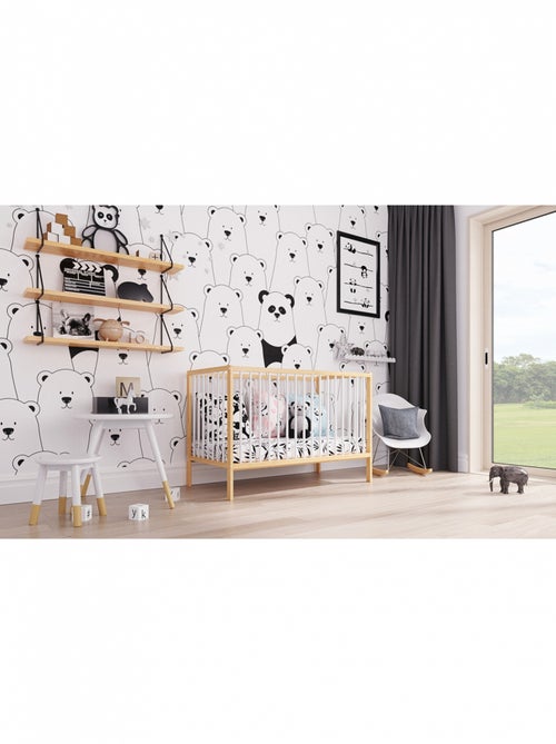 Lit bébé évolutif - ANNA - 120x60 cm - Kiabi Lit bébé évolutif - ANNA - 120x60 cm - Kiabi