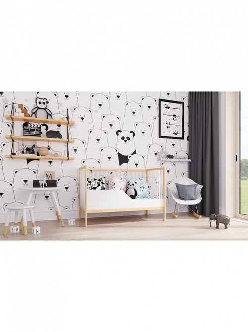 Lit bébé évolutif - ANNA - 120x60 cm - Kiabi Lit bébé évolutif - ANNA - 120x60 cm - Kiabi
