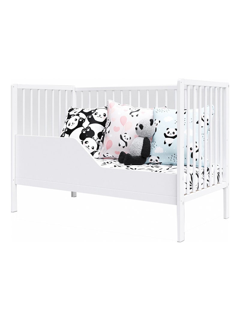 Lit bébé évolutif - ANNA - 120x60 cm Blanc - Kiabi