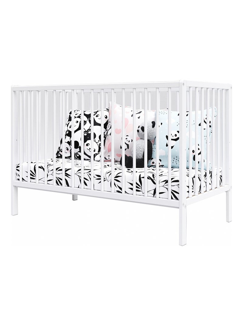 Lit bébé évolutif - ANNA - 120x60 cm Blanc - Kiabi