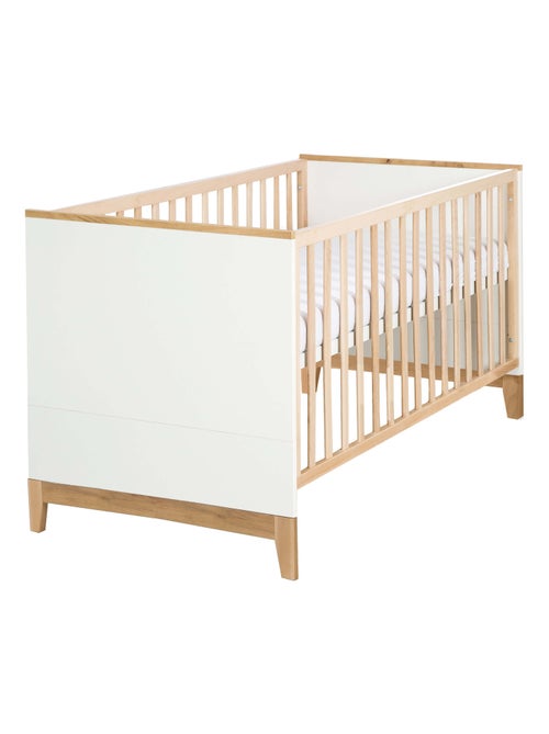 Lit bébé évolutif - Design scandinave - Hauteur Réglable - 0 à 7 Ans - 'Roba finn' - Kiabi