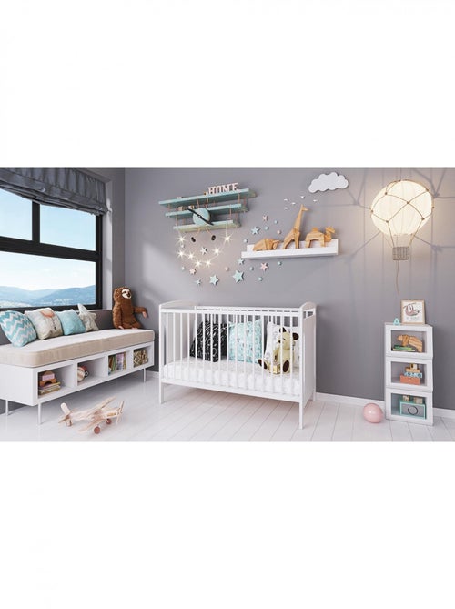 Lit bébé évolutif - ELINOR- 120x60 cm - Kiabi