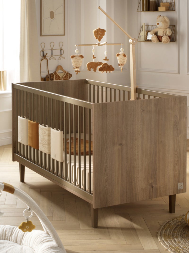 Lit bébé évolutif - Little Big Bed décor imitation bois - Marron - Kiabi