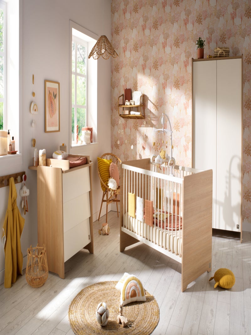 Lit bébé évolutif - Little Big Bed en bois décor chêne miel - SAUTHON Beige - Kiabi