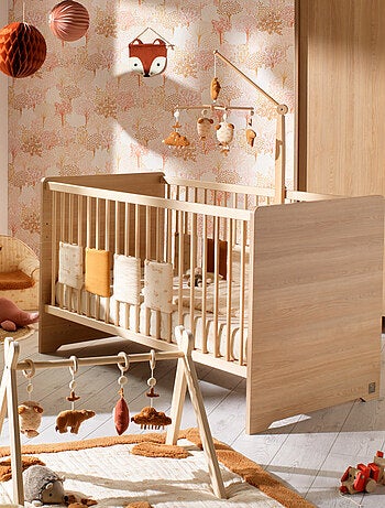 Lit bébé évolutif - Little Big Bed en bois décor chêne miel - SAUTHON