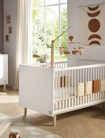 Lit bébé évolutif sur pieds bois - SAUTHON