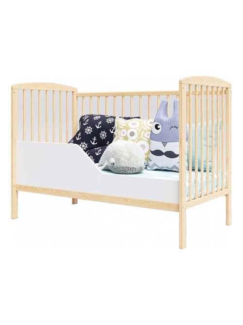 Lit bébé évolutif - NINA - 120x60 cm - Bois - Kiabi Lit bébé évolutif - NINA - 120x60 cm - Bois - Kiabi