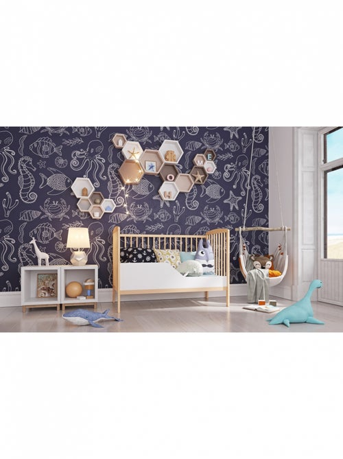 Lit bébé évolutif - NINA - 120x60 cm - Bois - Kiabi Lit bébé évolutif - NINA - 120x60 cm - Bois - Kiabi