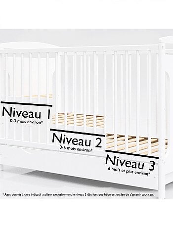 Lit bébé évolutif - NINA - 120x60 cm
