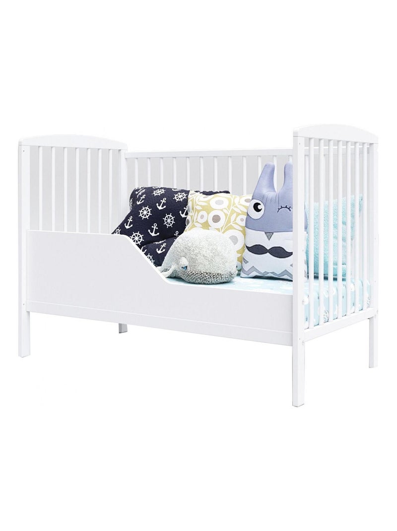 Lit bébé évolutif - NINA - 120x60 cm Blanc - Kiabi