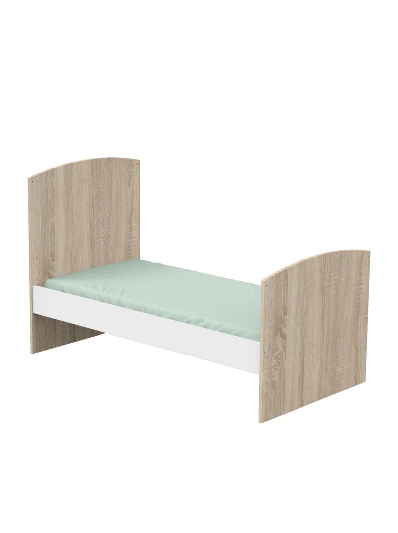 Lit bébé évolutif - SAUTHON Blanc Marron - Kiabi