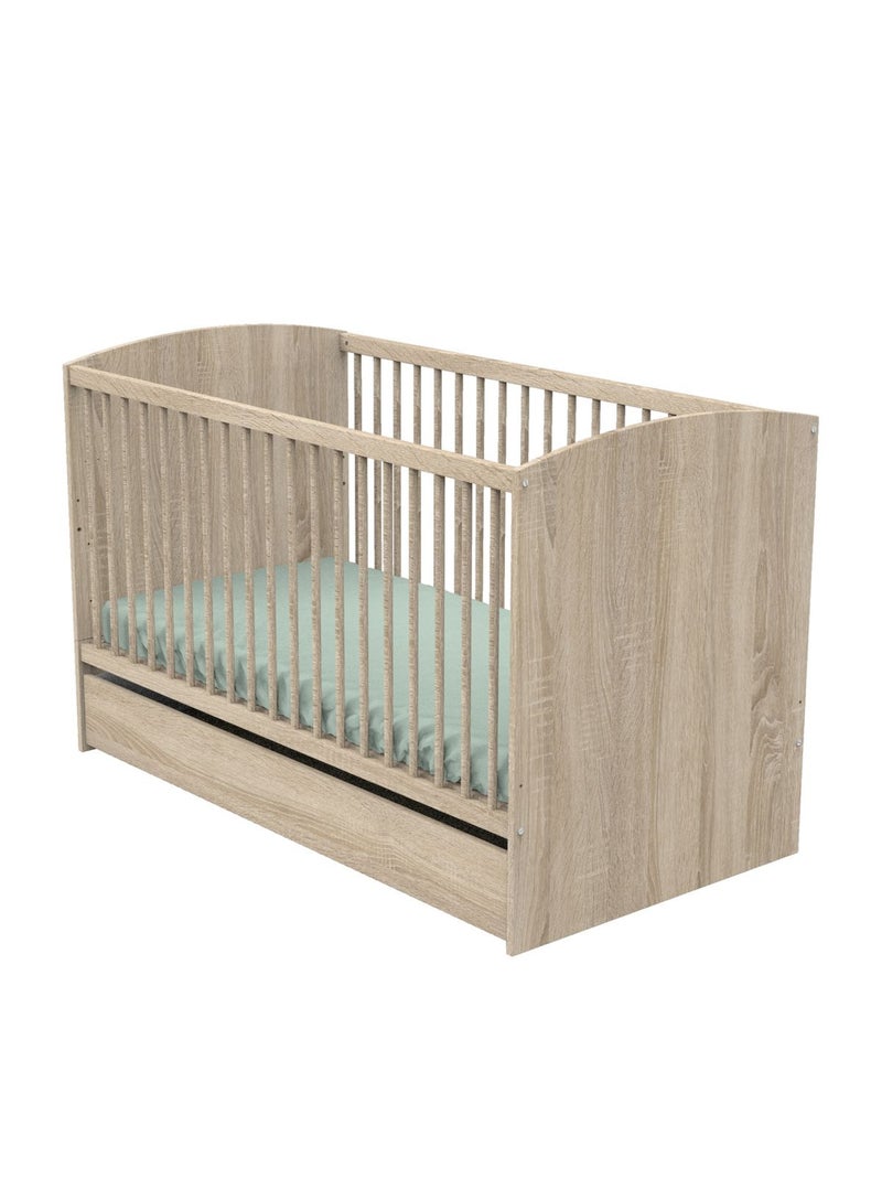 Lit bébé évolutif - SAUTHON Marron - Kiabi