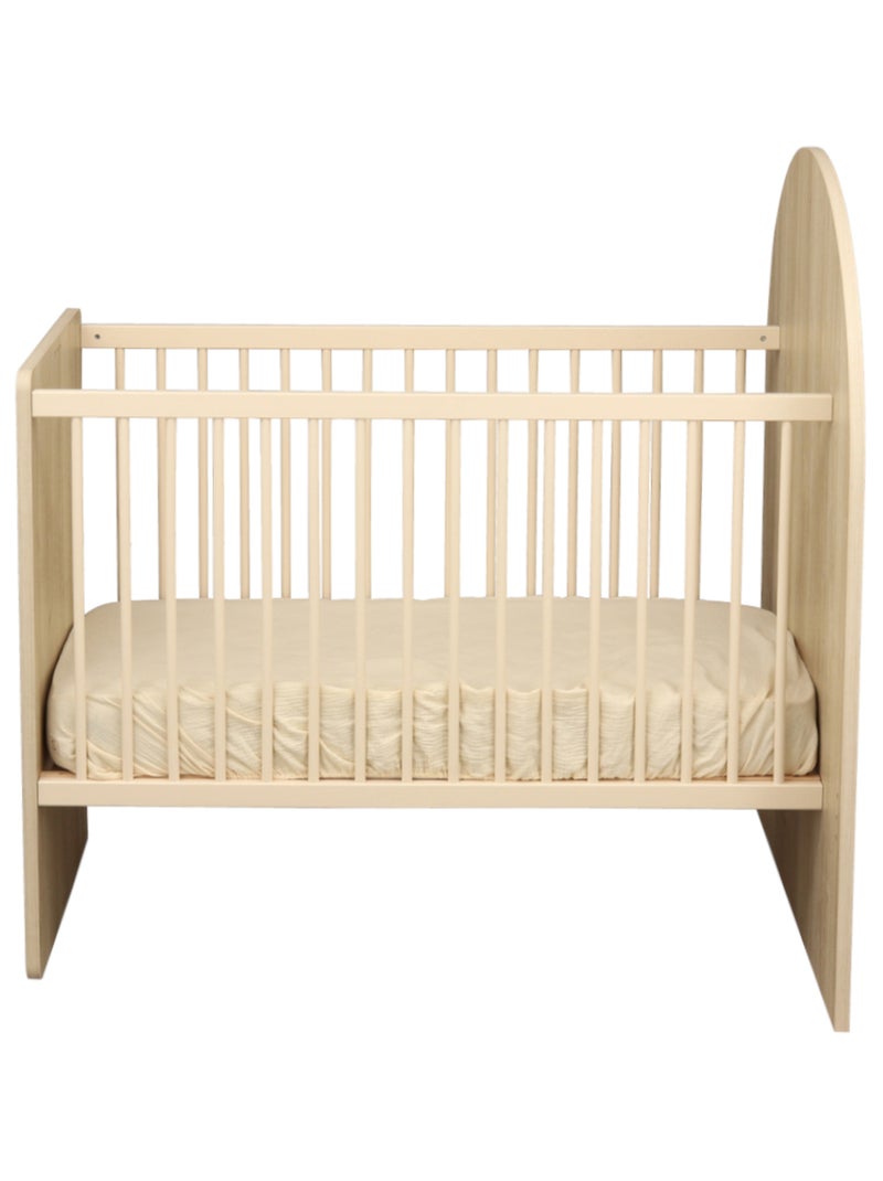 Lit bébé évolutif 120x60 en 90x190 - tête de lit arche - SAUTHON Marron - Kiabi