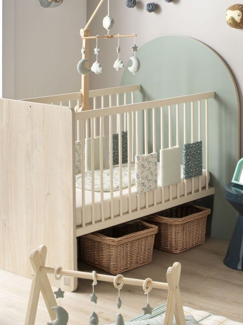 Lit bébé évolutif 120x60 en 90x190 - tête de lit arche - SAUTHON - Kiabi