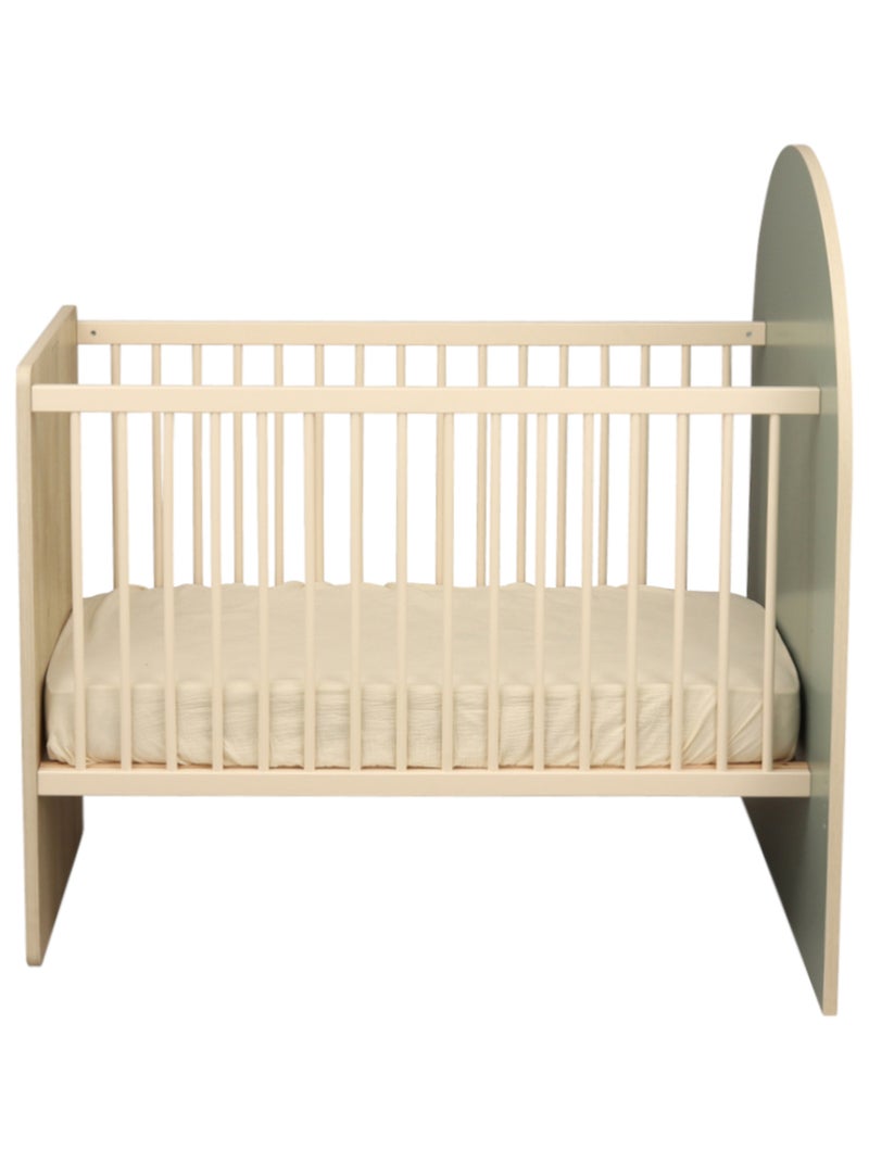 Lit bébé évolutif 120x60 en 90x190 - tête de lit arche - SAUTHON Vert - Kiabi
