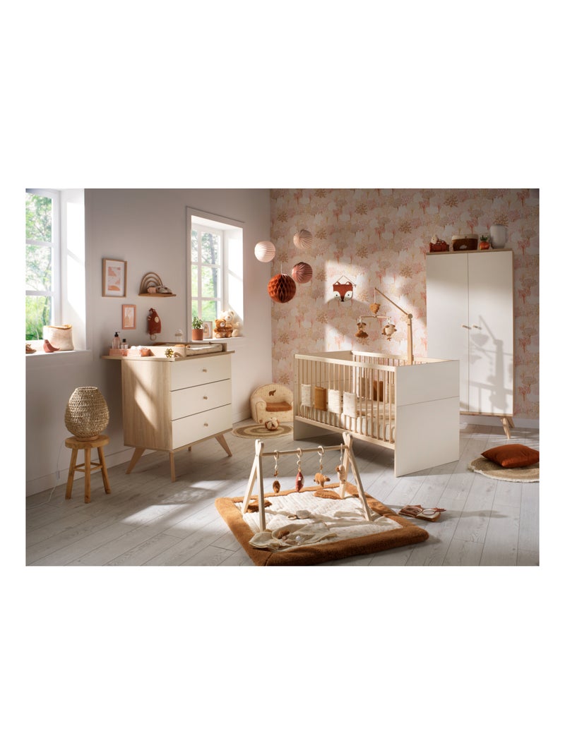 Lit bébé évolutif 140x70 - Little Big Bed - SAUTHON Ecru - Kiabi