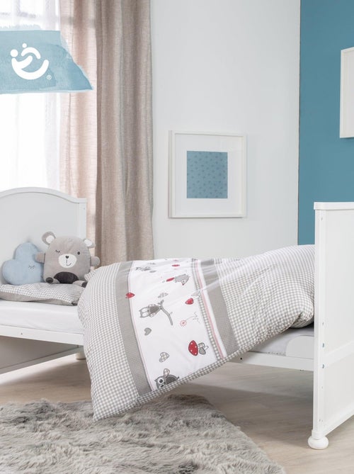 Lit bébé évolutif 70 x 140 avec literie complète 'Adam et Eule' ROBA - Kiabi