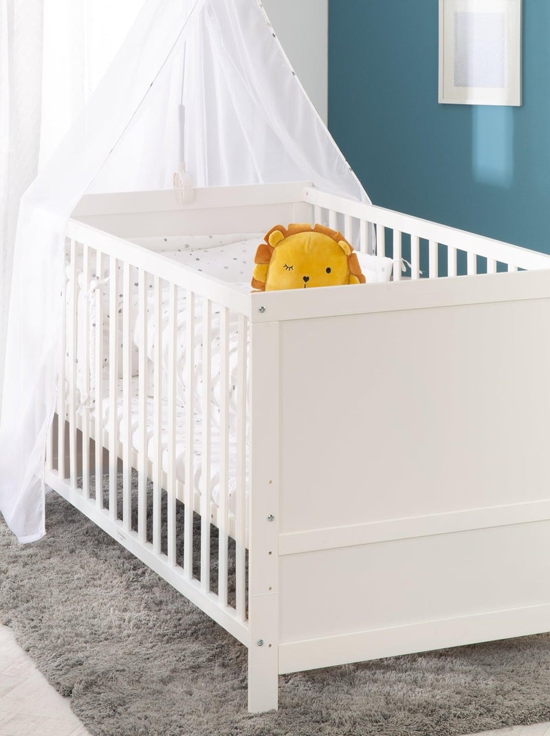 Lit bébé évolutif 70 x 140 avec literie complète 'Sternenzauber' ROBA Blanc - Kiabi