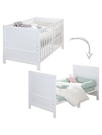 Lit bébé évolutif 70 x 140 convertible en lit enfant 'Easy Sleep' ROBA