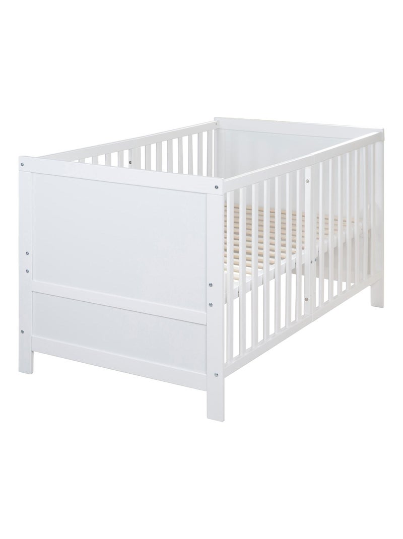 Lit bébé évolutif 70 x 140 convertible en lit enfant 'Easy Sleep' ROBA Blanc - Kiabi