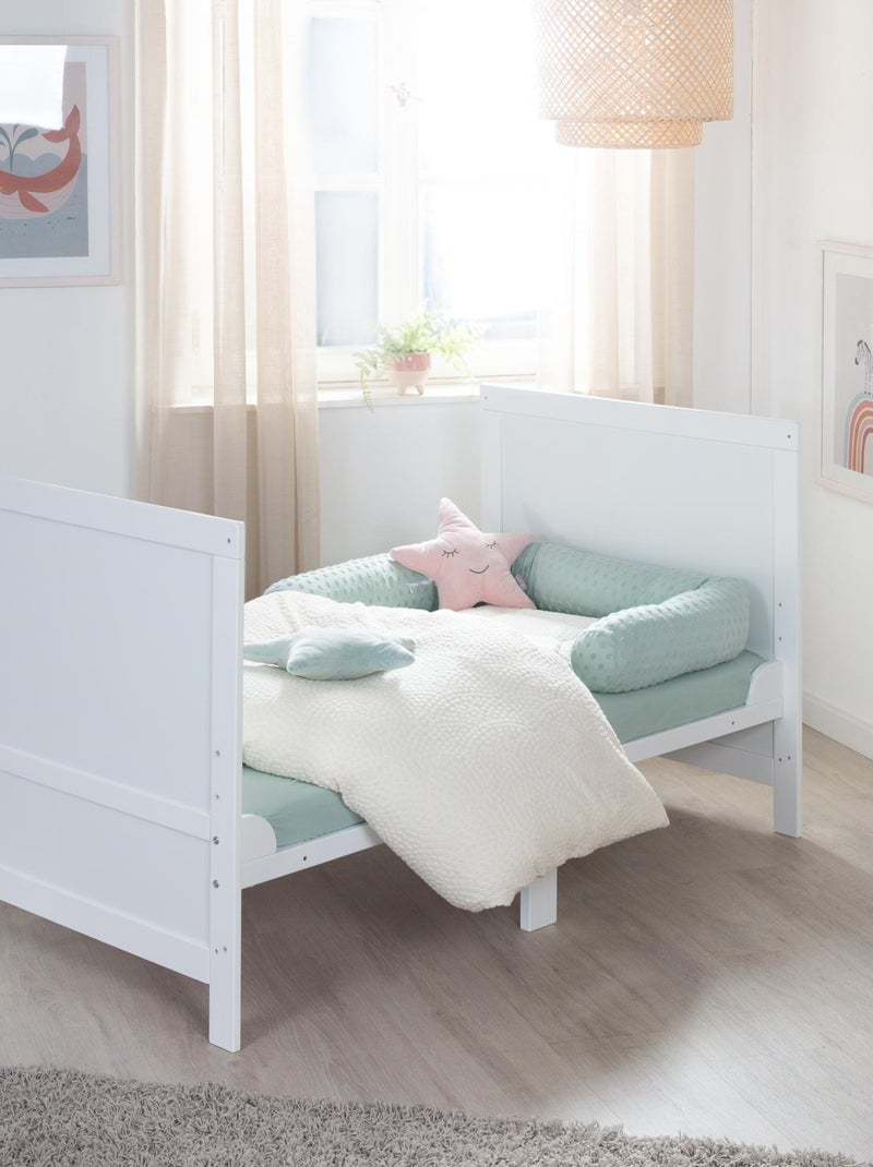Lit bébé évolutif 70 x 140 convertible en lit enfant 'Easy Sleep' ROBA Blanc - Kiabi