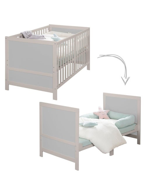 Lit bébé évolutif 70 x 140 convertible en lit enfant 'Easy Sleep' ROBA - Kiabi Lit bébé évolutif 70 x 140 convertible en lit enfant 'Easy Sleep' ROBA - Kiabi