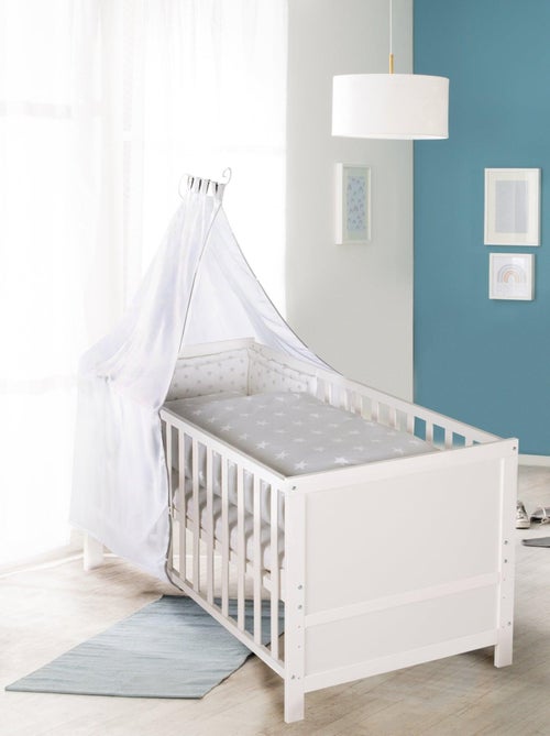 Lit bébé évolutif 70 x 140 convertible en lit enfant ROBA - Kiabi Lit bébé évolutif 70 x 140 convertible en lit enfant ROBA - Kiabi