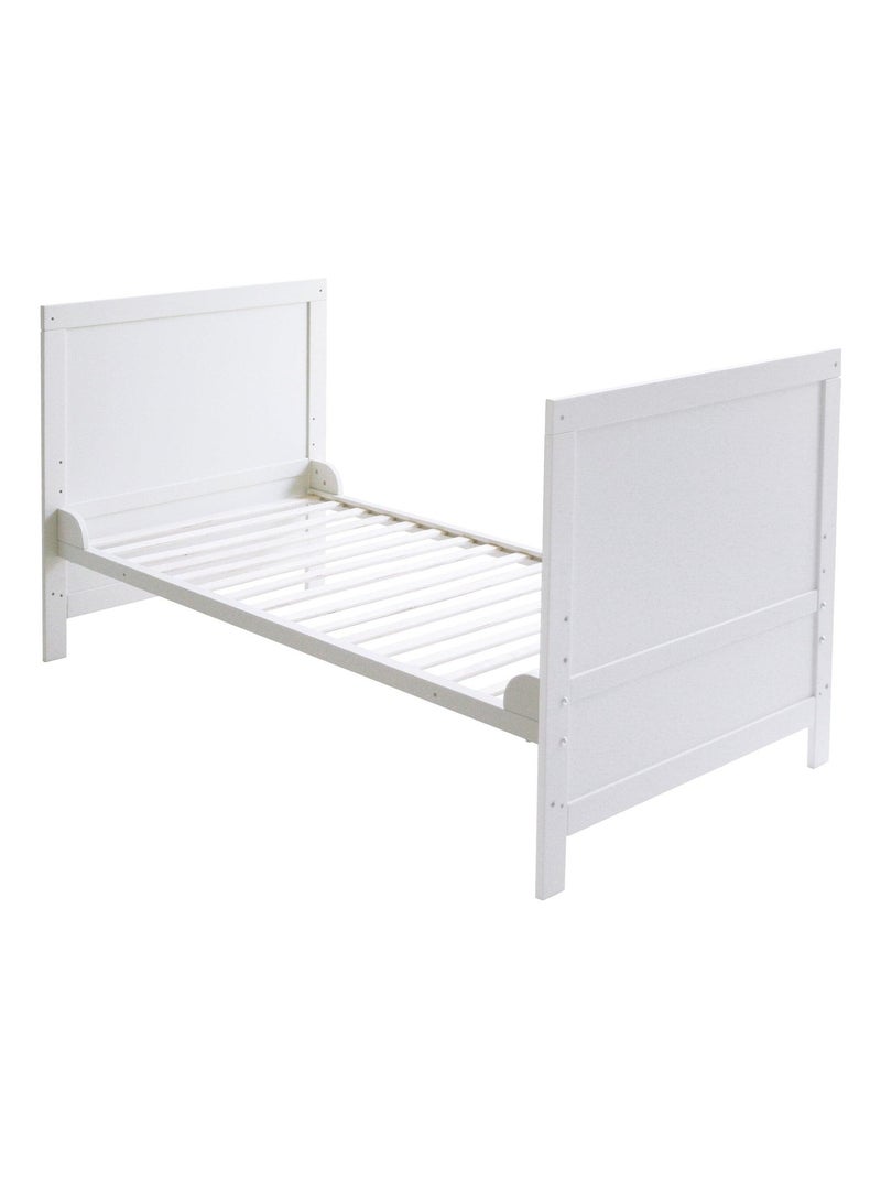 Lit bébé évolutif 70 x 140 convertible en lit enfant ROBA Blanc - Kiabi