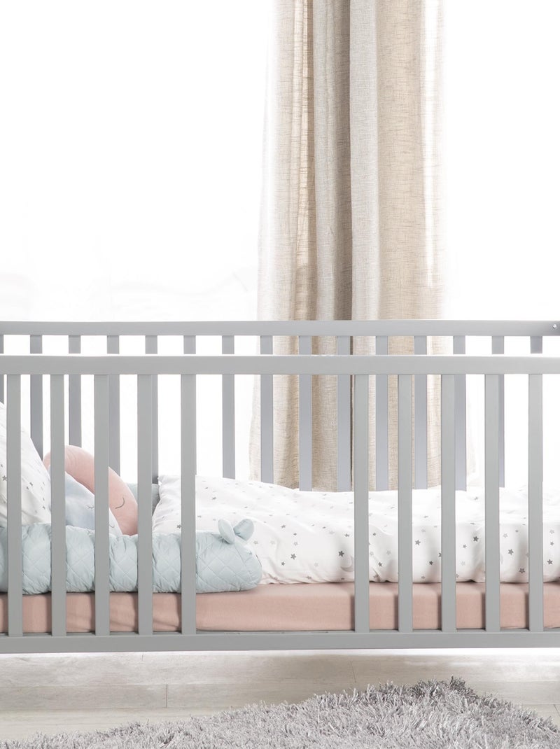 Lit bébé évolutif 70 x 140 convertible en lit enfant ROBA Gris taupe - Kiabi