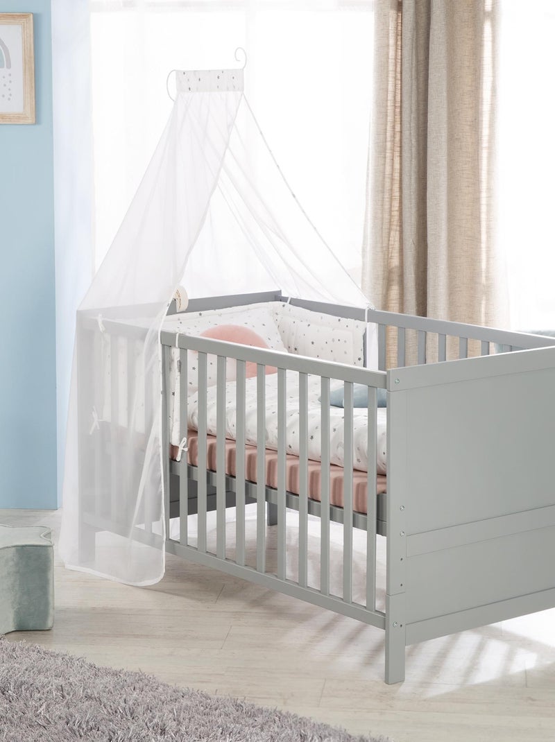 Lit bébé évolutif 70 x 140 convertible en lit enfant ROBA Gris taupe - Kiabi