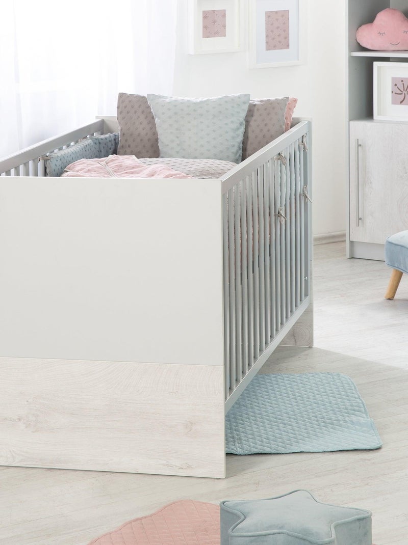 Lit bébé évolutif 70 x 140 convertible en lit junior 'Maren 2' ROBA Gris clair - Kiabi