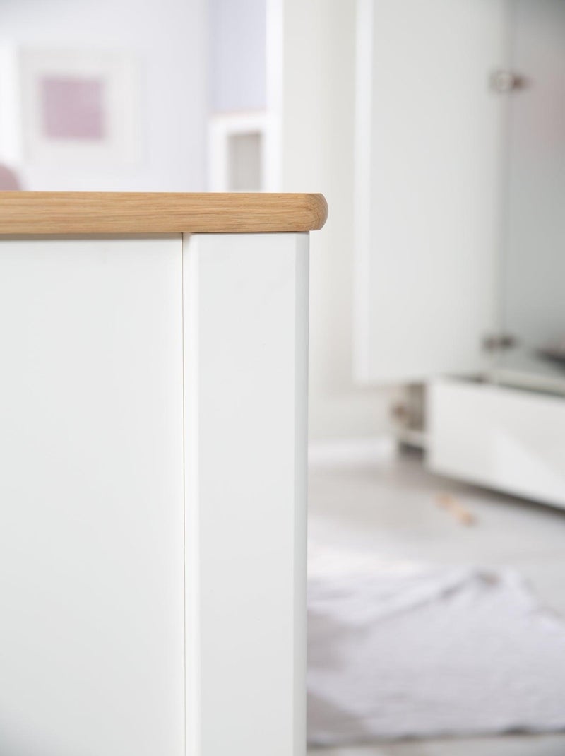 Lit bébé évolutif 70 x 140 transformable en lit junior 'Ava' ROBA Blanc - Kiabi