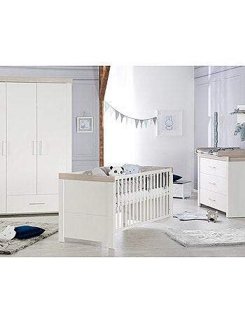 Lit bébé évolutif 70 x 140 transformable en lit junior 'Lucy' ROBA