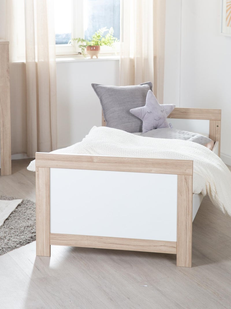 Lit bébé évolutif 70 x 140 transformable en lit junior 'Malo' ROBA Blanc - Kiabi