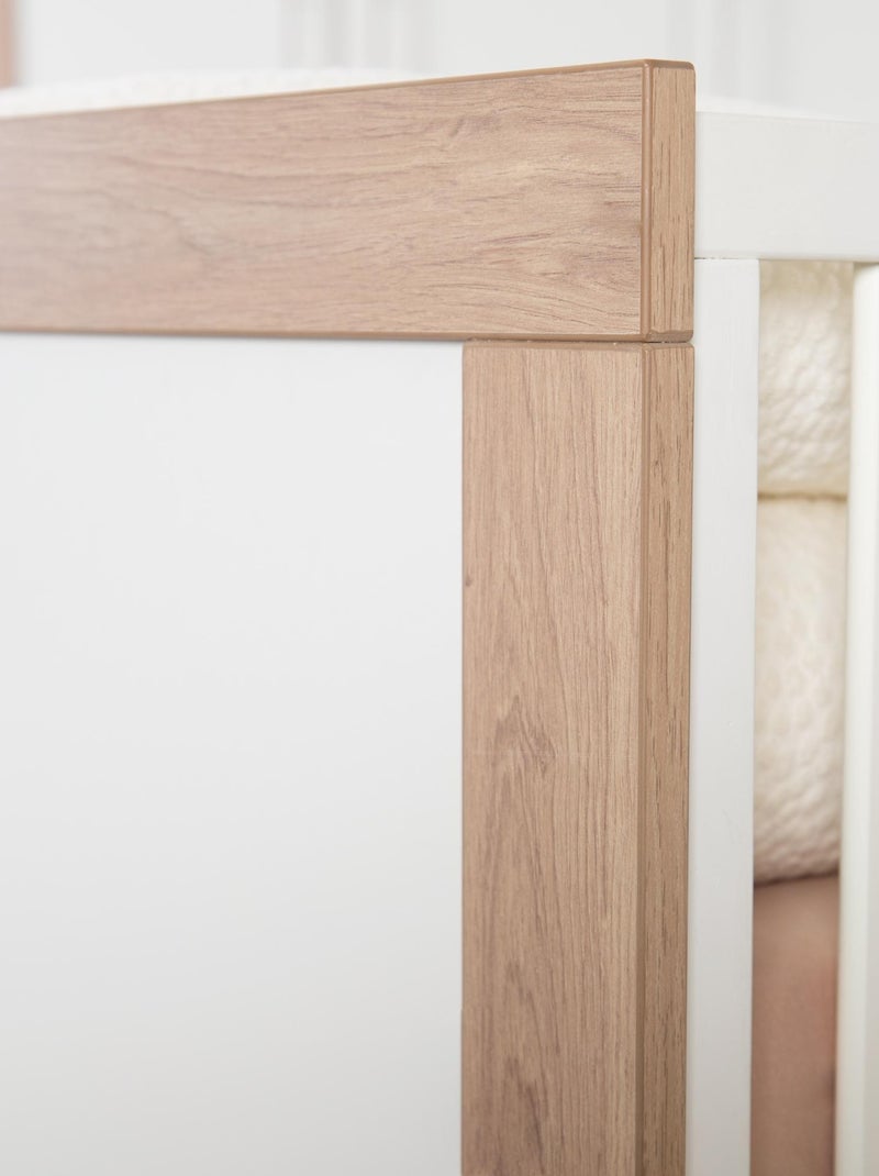 Lit bébé évolutif 70 x 140 transformable en lit junior 'Malo' ROBA Blanc - Kiabi