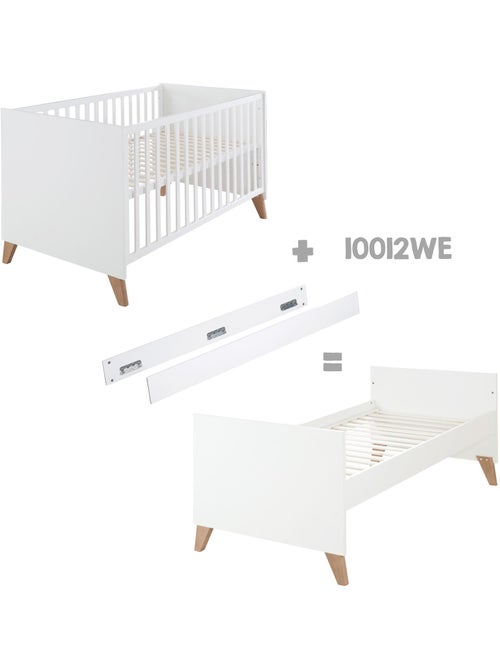 Lit bébé évolutif 70 x 140 transformable en lit junior 'Ole' ROBA - Kiabi