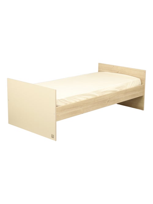 Lit bébé évolutif avec têtes panneaux imitation bois - SAUTHON - Kiabi