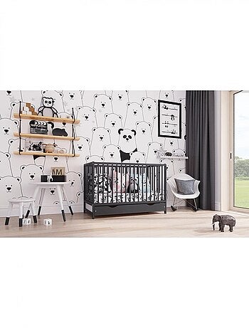 Lit bébé évolutif avec tiroir - ANNA - 120x60 cm