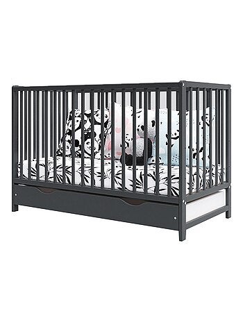 Lit bébé évolutif avec tiroir - ANNA - 120x60 cm