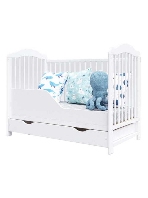 Lit bébé évolutif avec tiroir - CHIARA - 120x60 cm - Kiabi Lit bébé évolutif avec tiroir - CHIARA - 120x60 cm - Kiabi