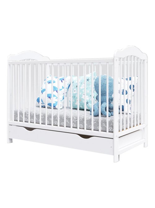 Lit bébé évolutif avec tiroir - CHIARA - 120x60 cm - Kiabi Lit bébé évolutif avec tiroir - CHIARA - 120x60 cm - Kiabi