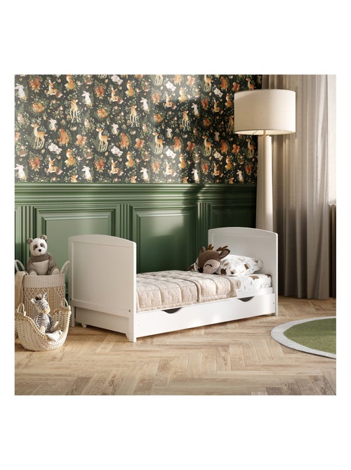 Lit bébé évolutif avec tiroir - LOUIS - 120x60 cm - Kiabi