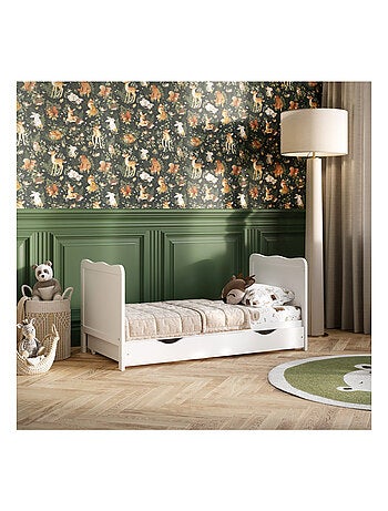 Lit bébé évolutif avec tiroir - LOUISE - 120x60 cm