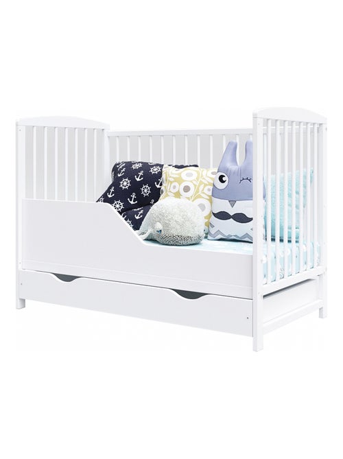 Lit bébé évolutif avec tiroir - NINA - 120x60 cm - Kiabi Lit bébé évolutif avec tiroir - NINA - 120x60 cm - Kiabi
