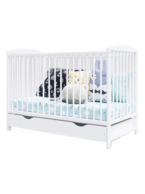 Lit bébé évolutif avec tiroir - NINA - 120x60 cm - Kiabi Lit bébé évolutif avec tiroir - NINA - 120x60 cm - Kiabi
