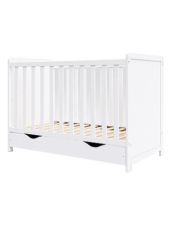 Lit bébé évolutif avec tiroir - OLIVIA - 120x60 cm